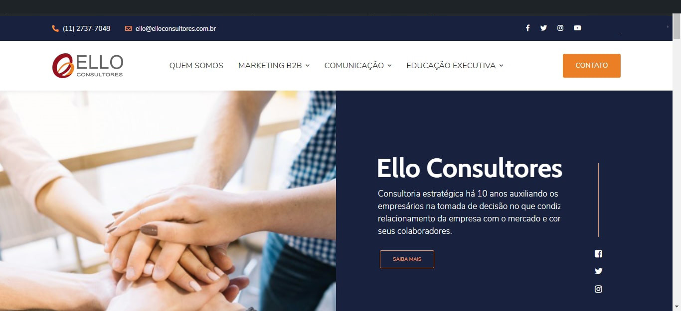 Criação de sites para consultorias