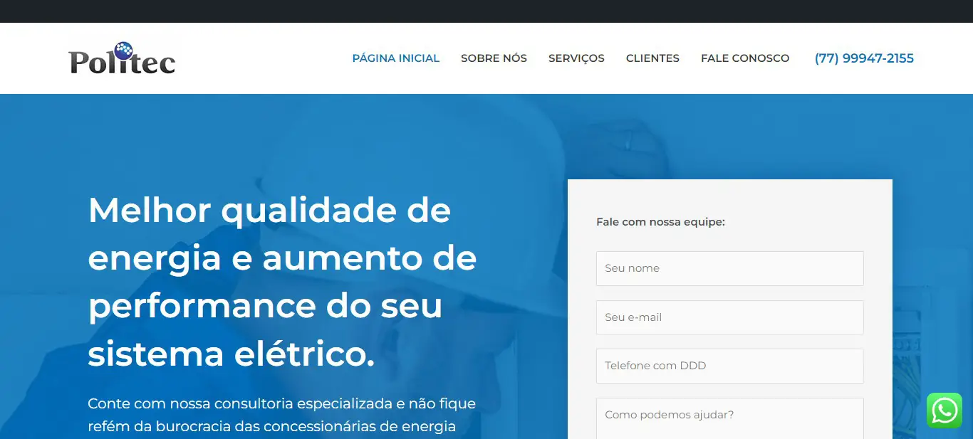 Criação de sites institucionais em wordpress