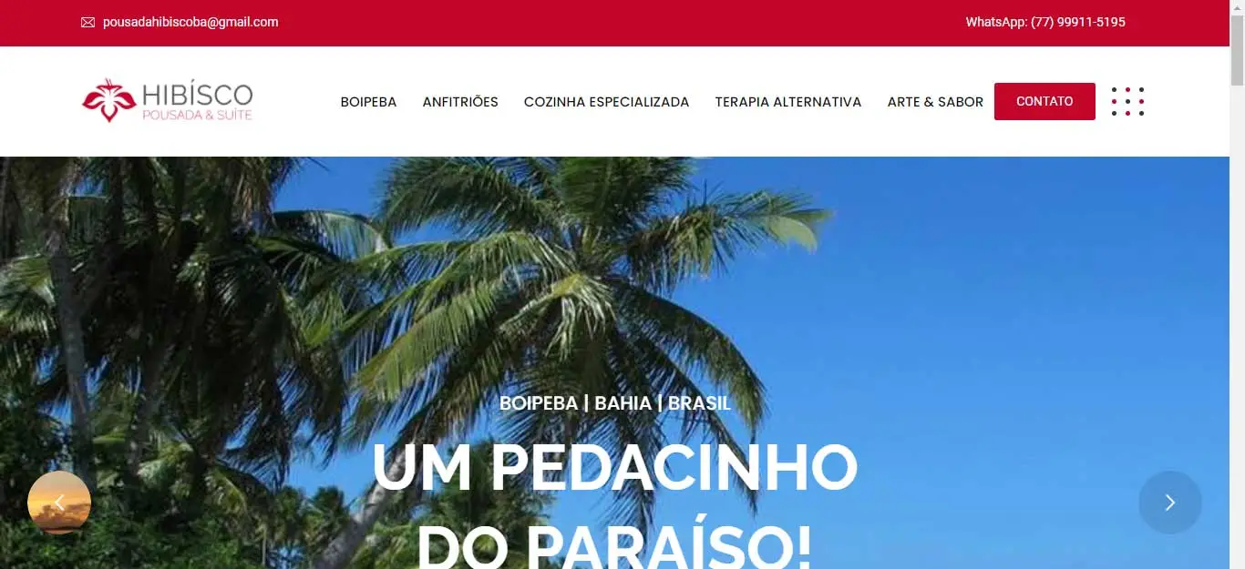 Criação de sites para pousadas